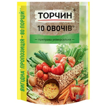 pack of Torchin "10 Vegetables" Seasoning, 200g