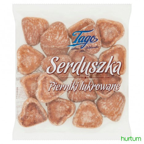 Tago Gingerbread Hearts Glazed, 160g