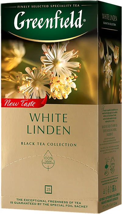 pack of Greenfield White Linden Tea, 25TB