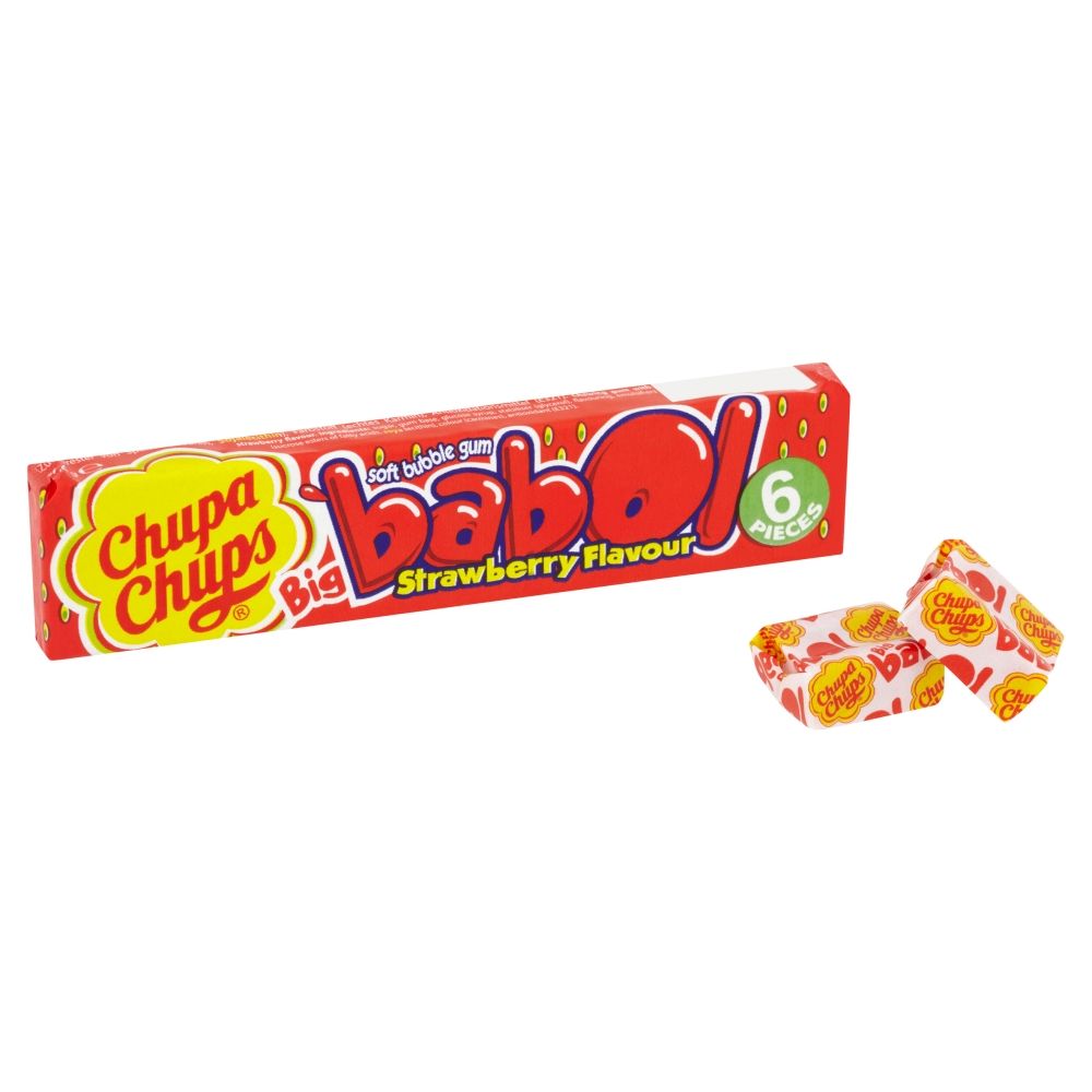 pack of Chupa Chups Big Strawberry Gum, 21g