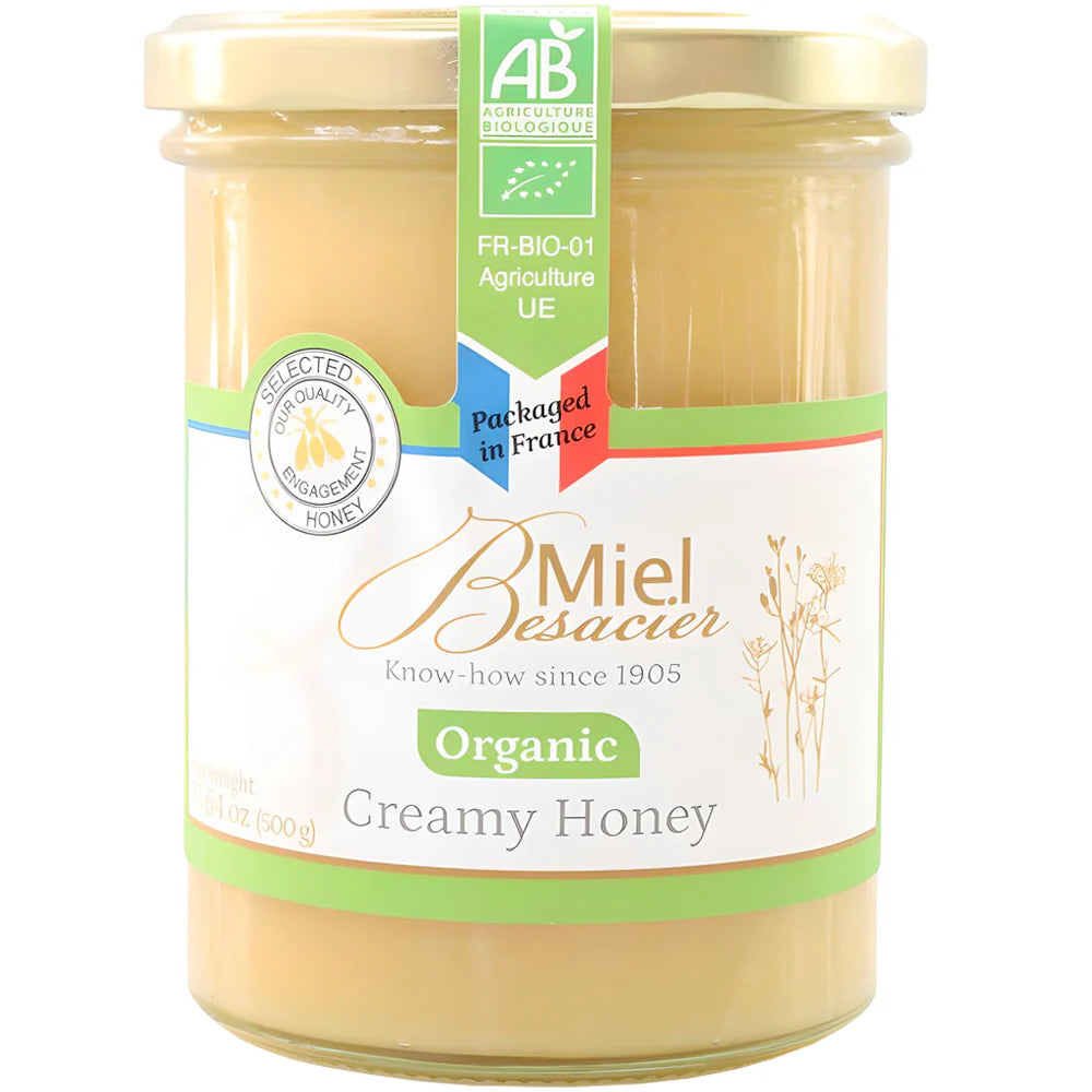 French Organic Creamy Honey, 500g