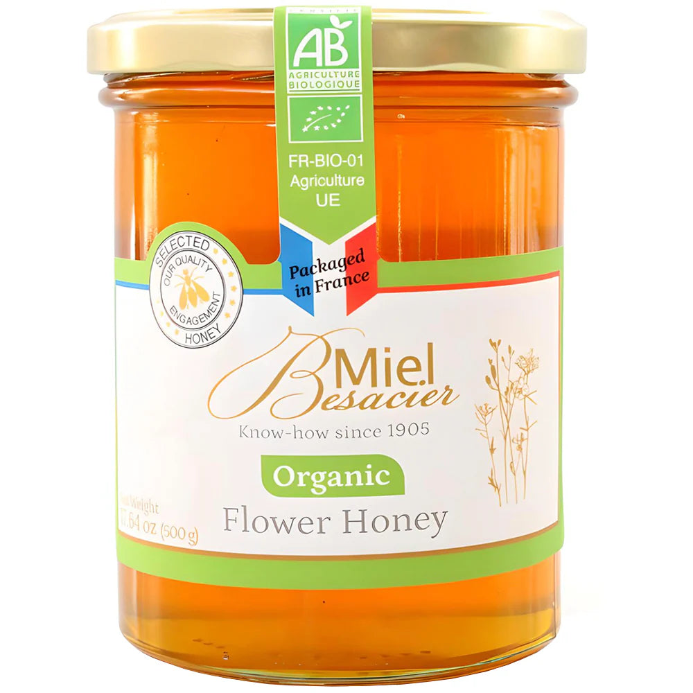 French Organic Flower Honey, 500g