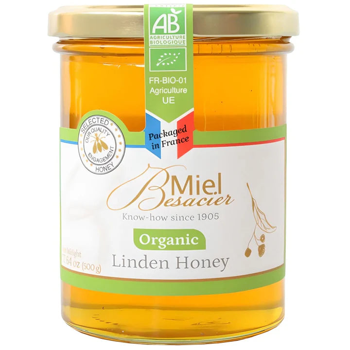 French Organic Linden Honey, 500g