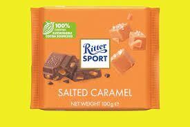 Ritter Sport Milk Chocolate Salted Caramel, 3.5oz