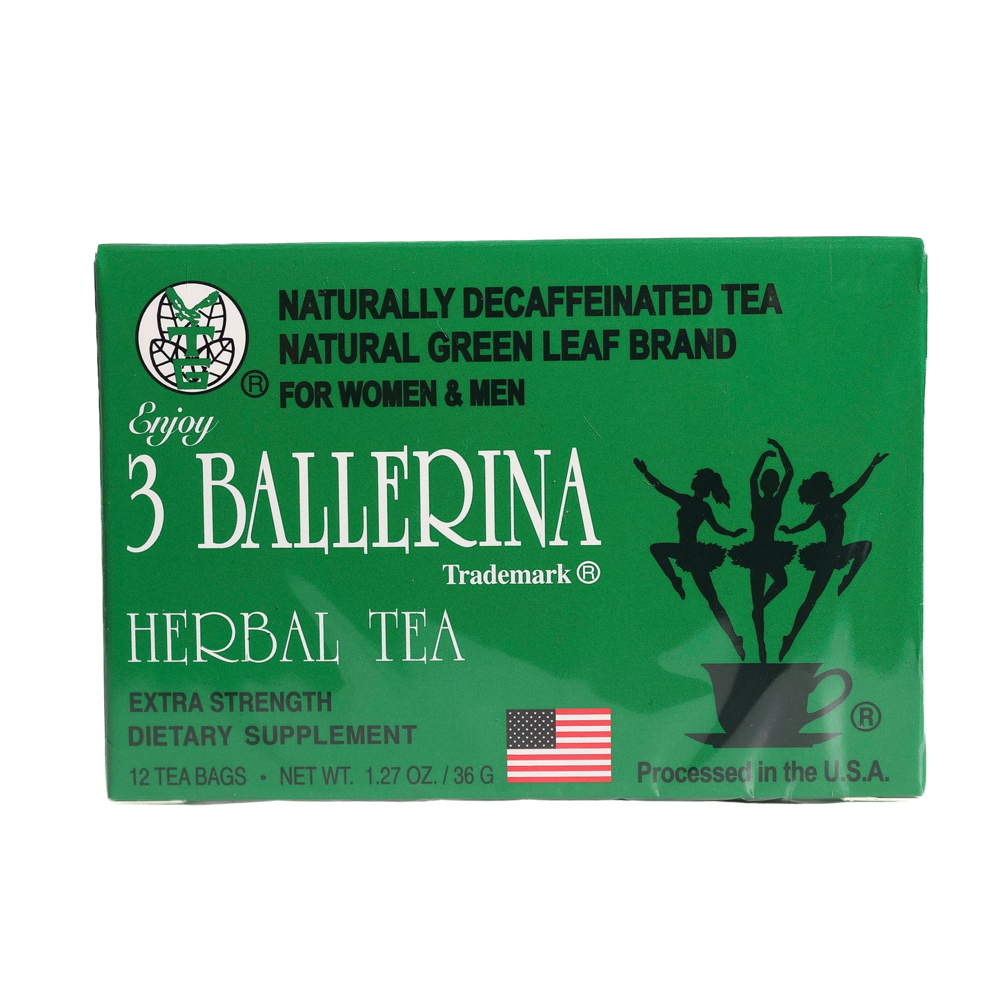 3 Ballerina Herbal Tea Decaf Extra Strength, 1.27oz