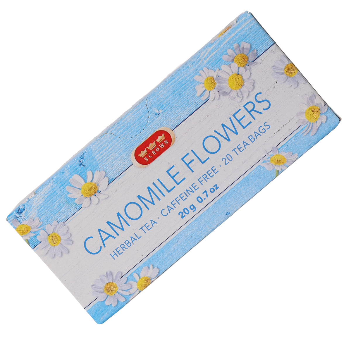 3 Crown Chamomile Flowers Herbal, 20 Tea Bags
