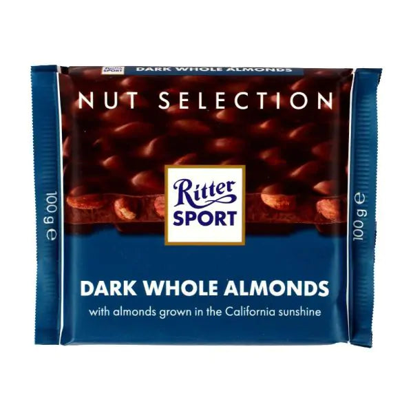 Ritter Sport Dark Whole Almonds, 100g
