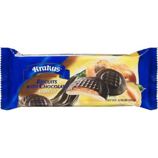 Krakus Apricot Biscuits w/ Chocolate, 135g
