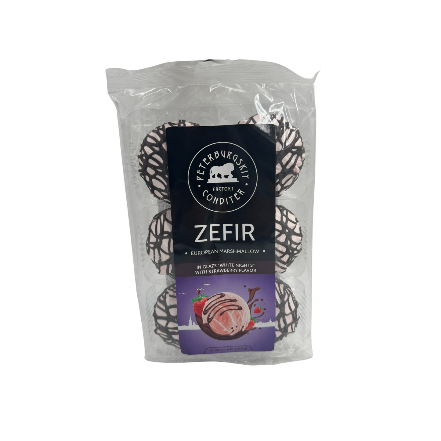 "White Nights" Zefir w/ Strawberry Flavor, 180g