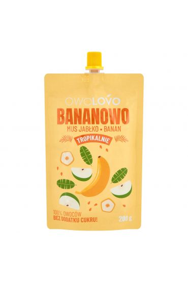 Owolovo Banana Apple-Banana Mousse, 200g