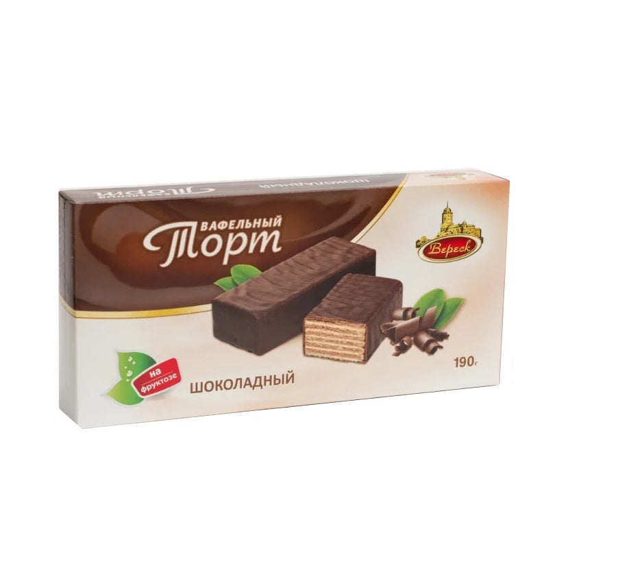Veresk Chocolate Coated Cake on Fructose, 190g pack