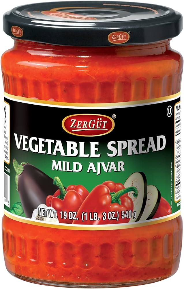 Zergut Mild Ajvar Vegetable Spread, 540g jar