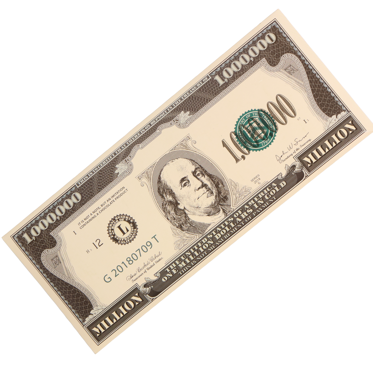Adikam Million Dollars Milk Chocolate Bar, 3.17oz