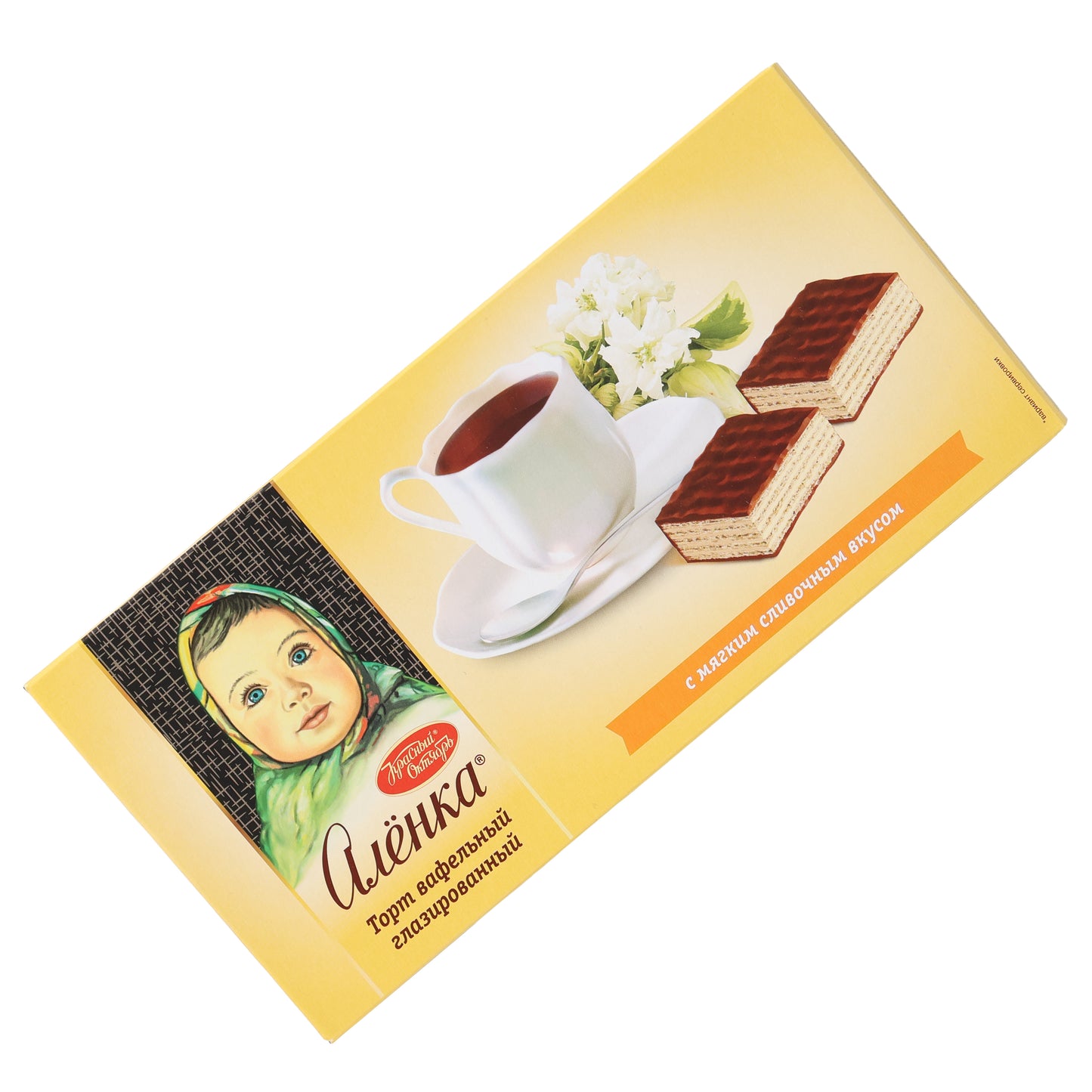 Alyonka Glazed Wafer Cake Soft Creamy Flavor, 8.82oz