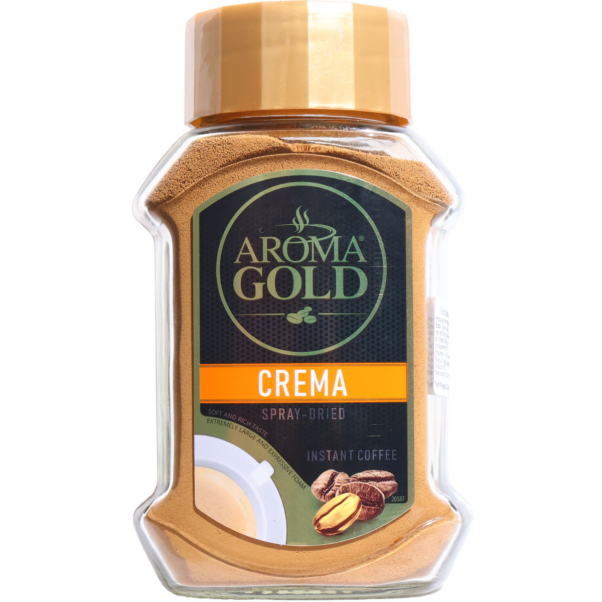 Aroma Gold Crema Spray-Dried Instant Coffee, 2.82oz