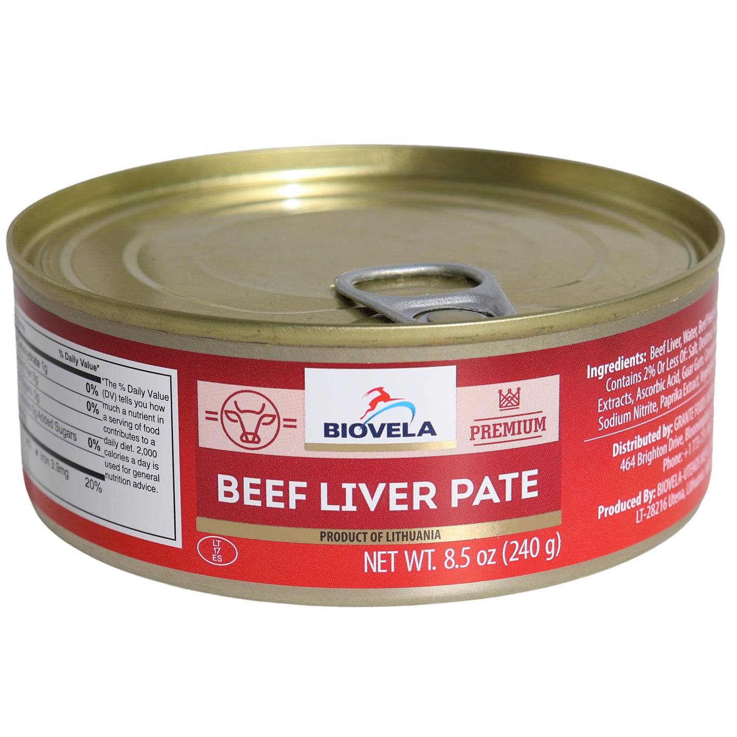 Biovela Beef Liver Pate, 8.5oz