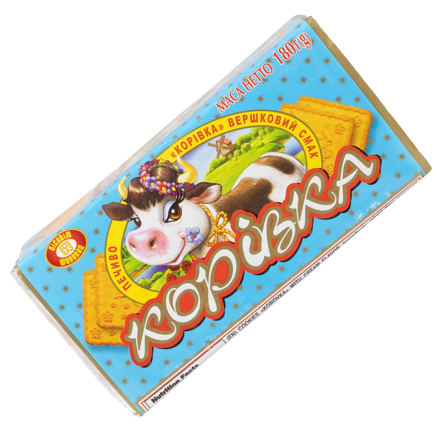 Biscuit Chocolate Korovka Cookies Cream Flavor, 6.35oz