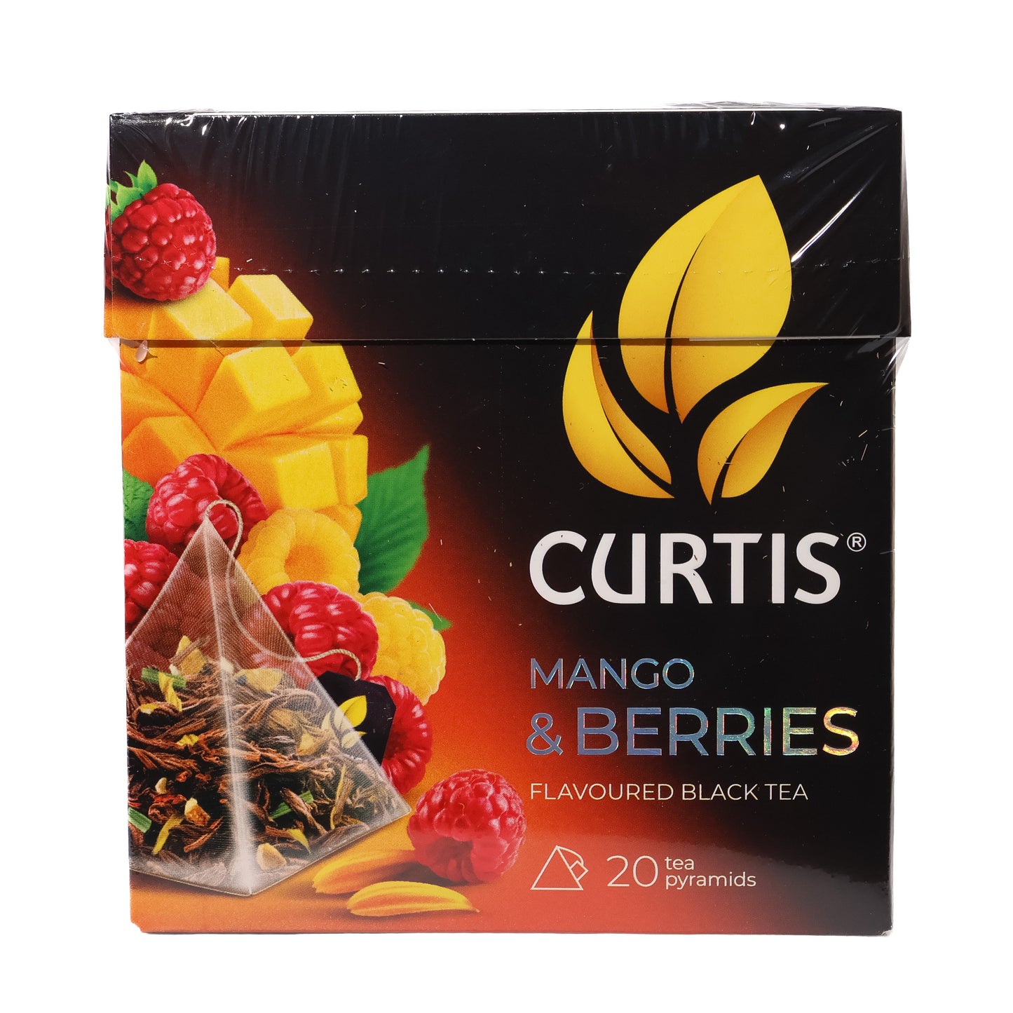 Curtis Mango & Berries Flavored Black Tea, 20 Tea Pyramids