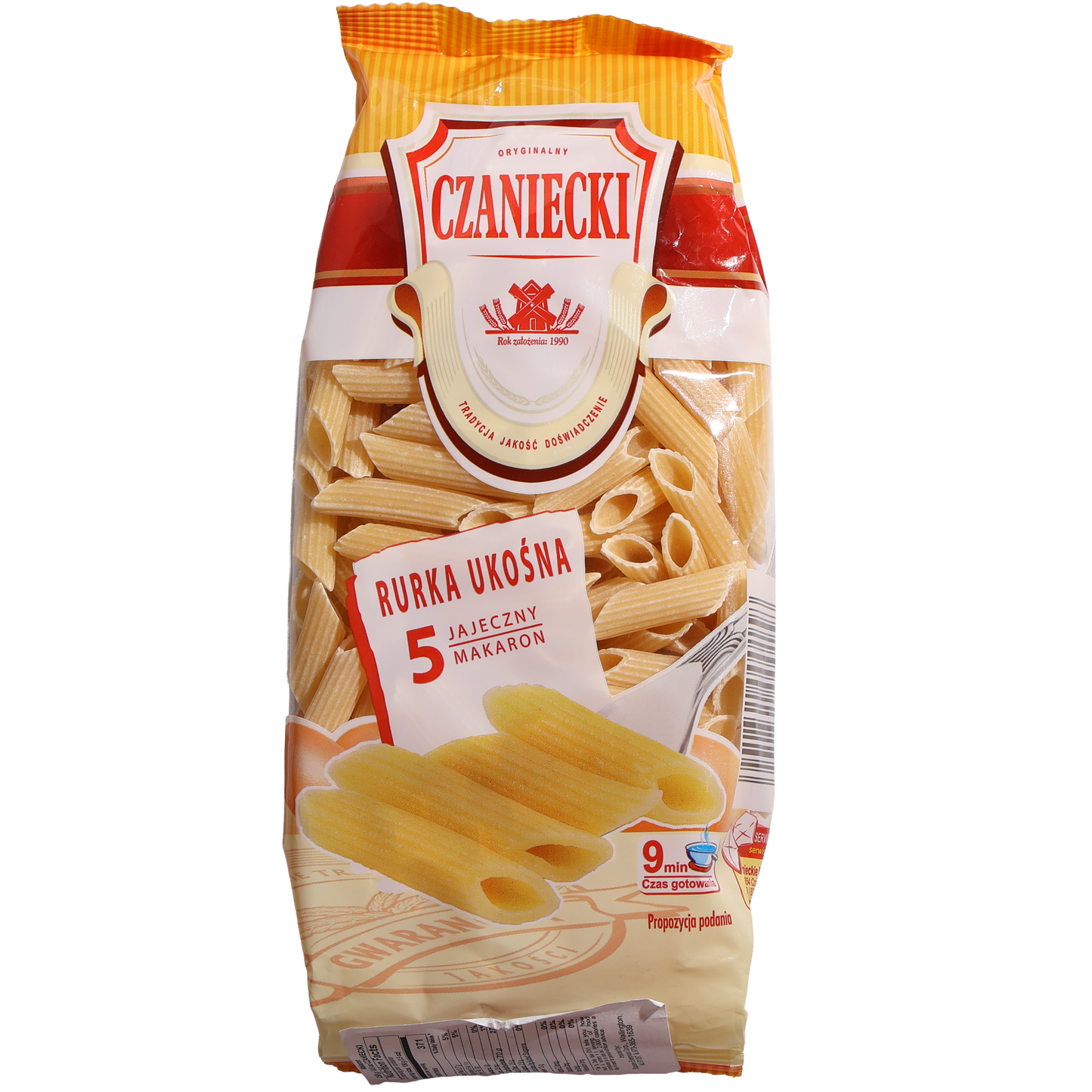 Czaniecki Rurka Ukosna 5 Egg Pasta, 8.8oz