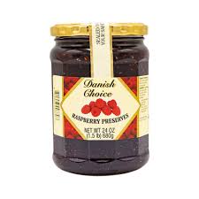 Danish Choice Raspberry Preserves, 24oz