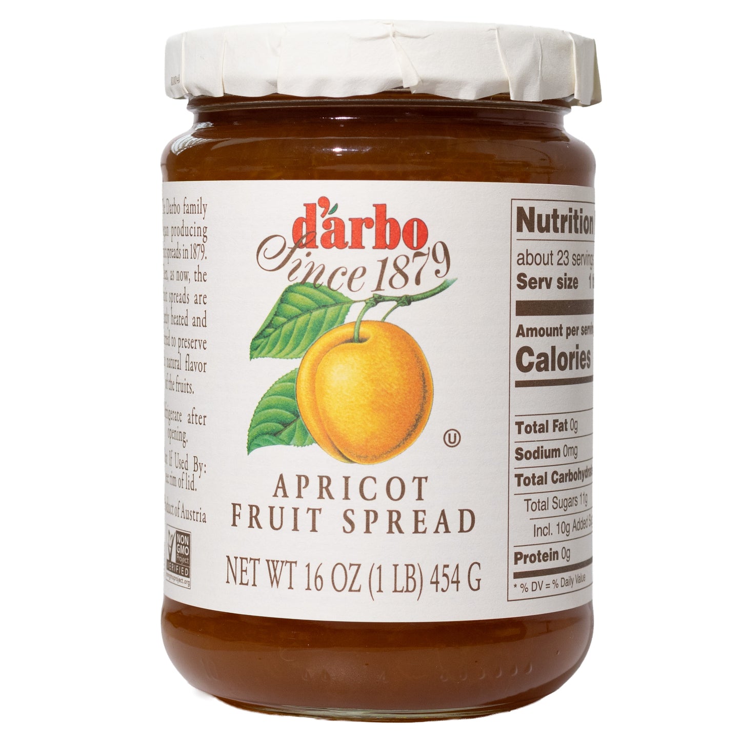 Darbo Apricot Fruit Spread, 16oz