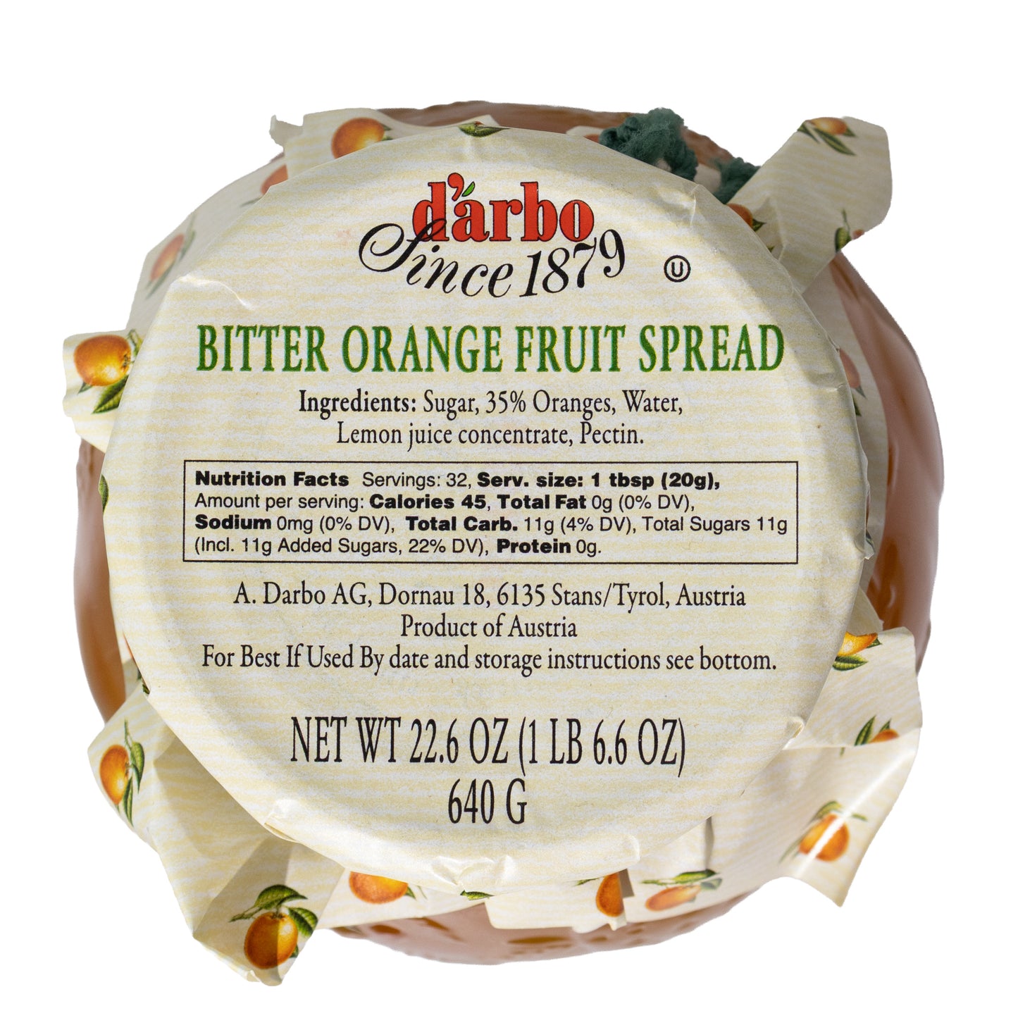 Darbo Bitter Orange Fruit Spread, 22.6oz