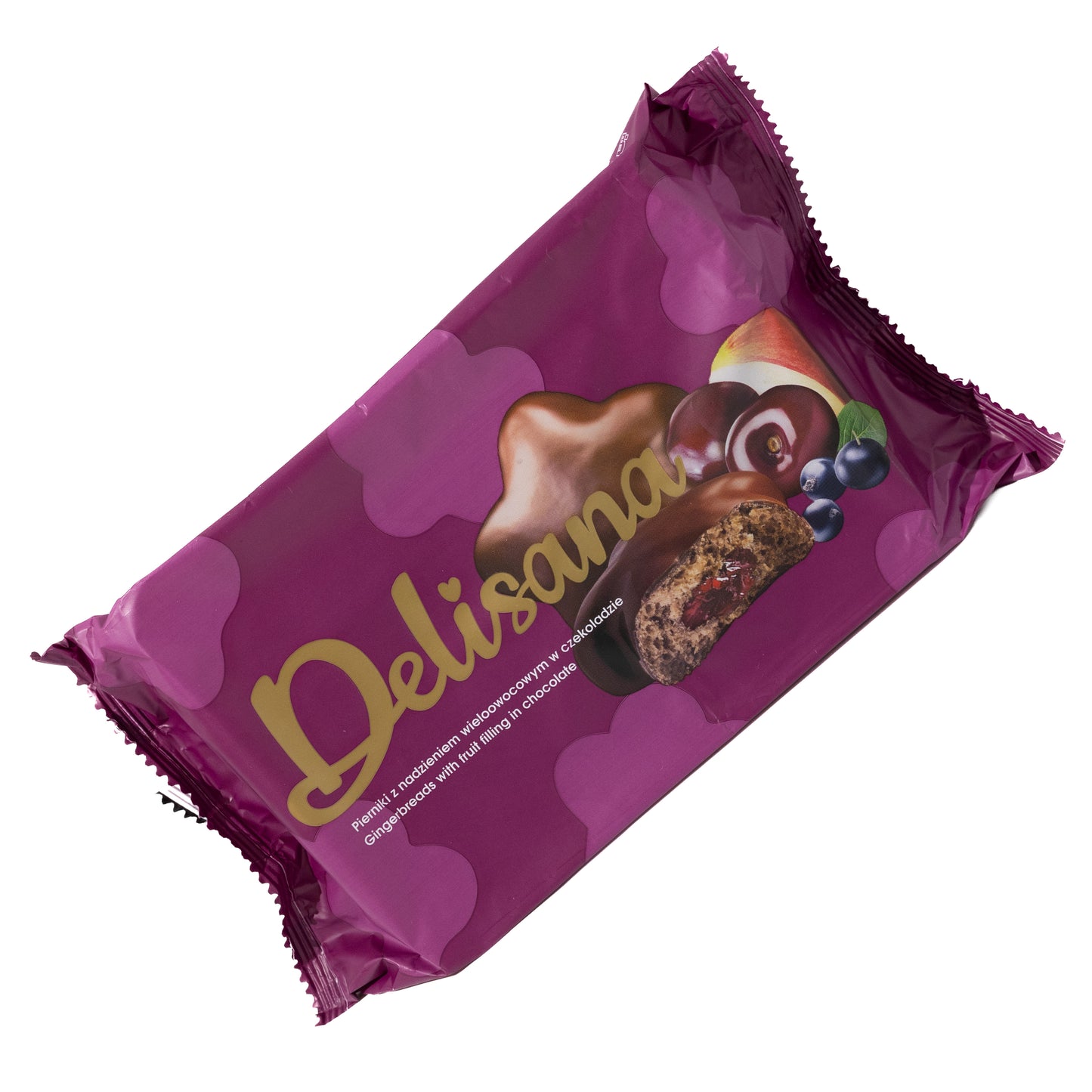 Delisana Gingerbreads with Fruit Filling Covered with Chocolate, 7.05oz