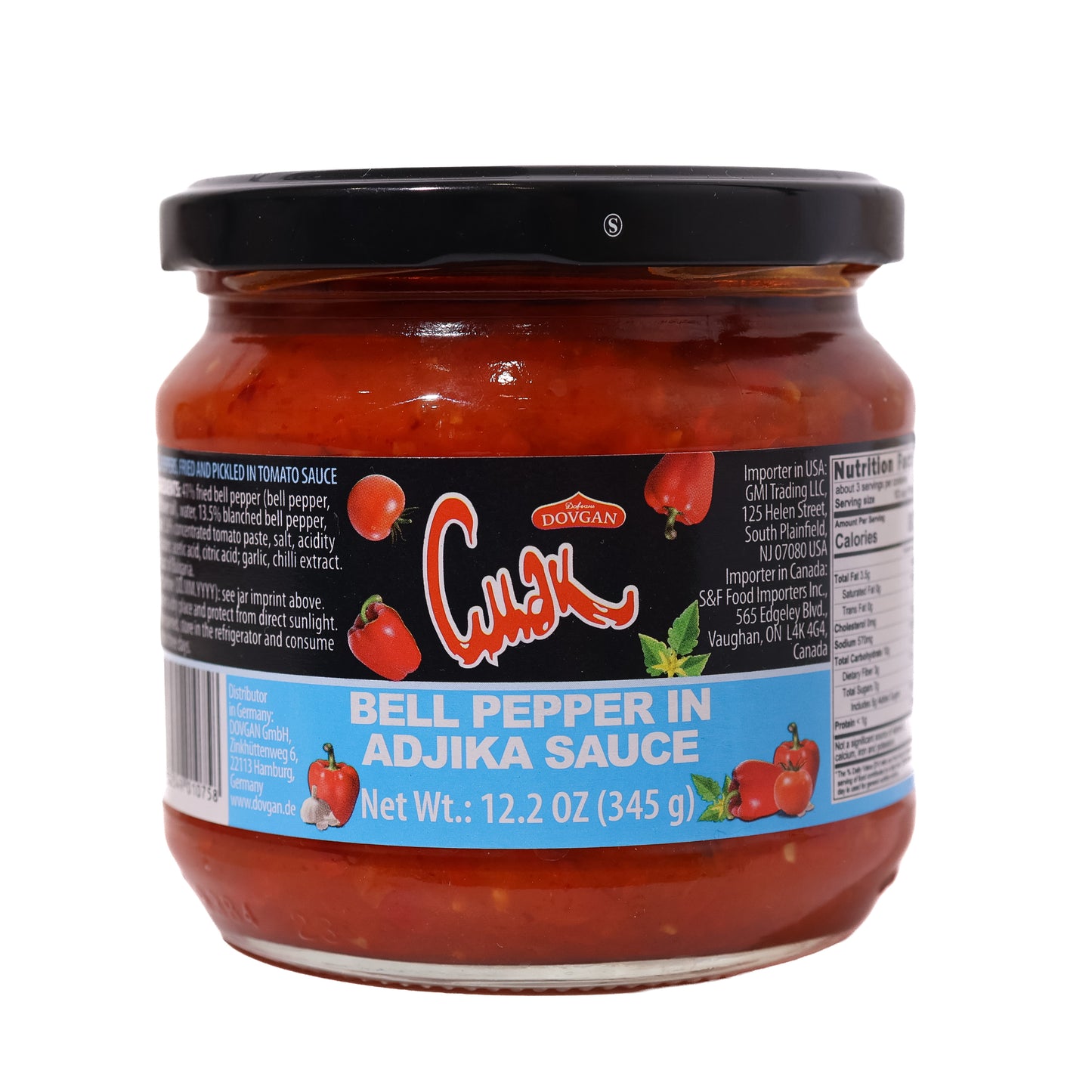 Dovgan Cmak Bell Pepper in Adjika Sauce, 12.2oz