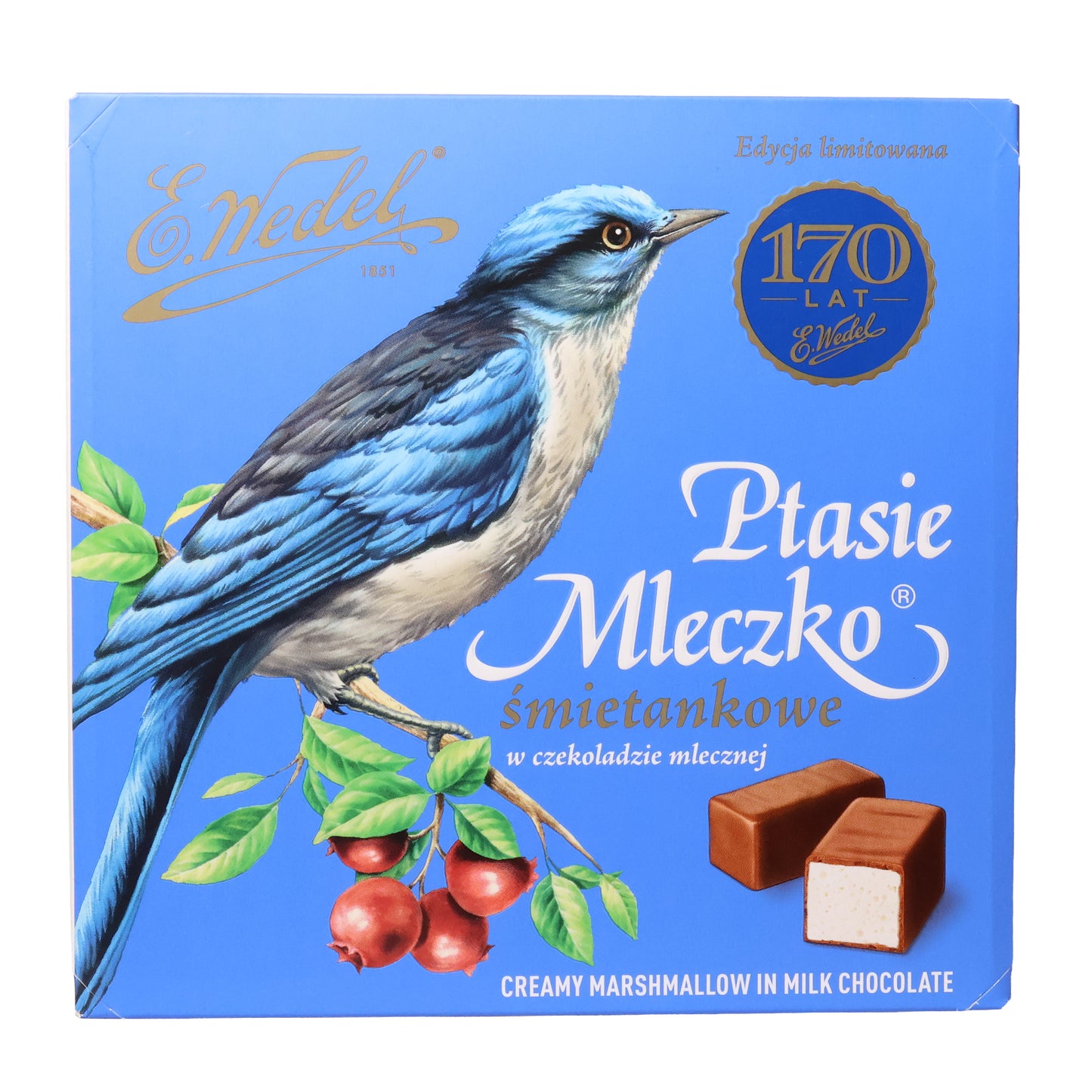 E. Wedel Ptasie Mleczko Creamy Marshmallow in Milk Chocolate, 12oz