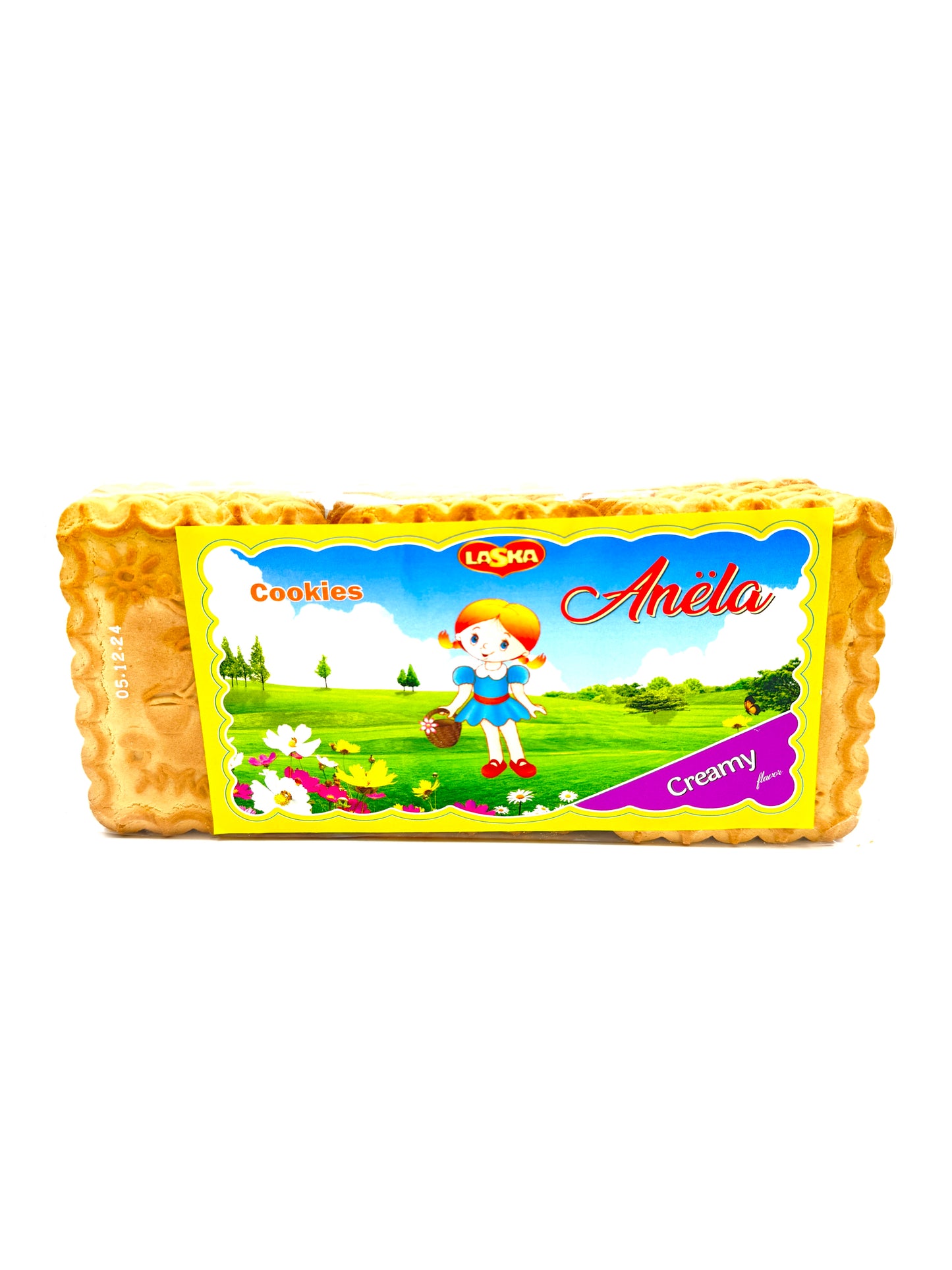 Pack of Laska Cookies Anela w/ Creamy Flavor, 375g