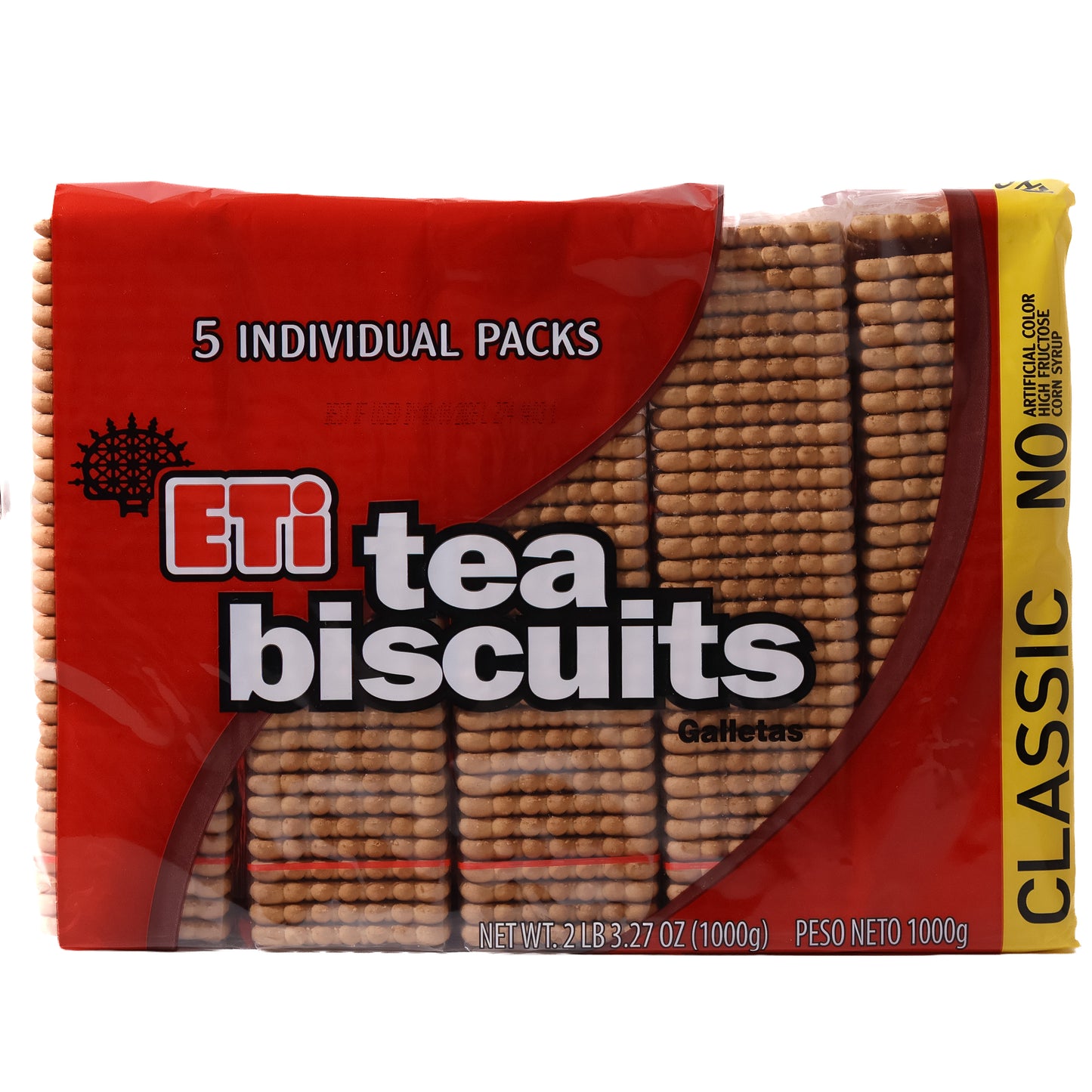 Eti Tea Biscuits 5 Individual Packs, 2 lb 3.27 oz