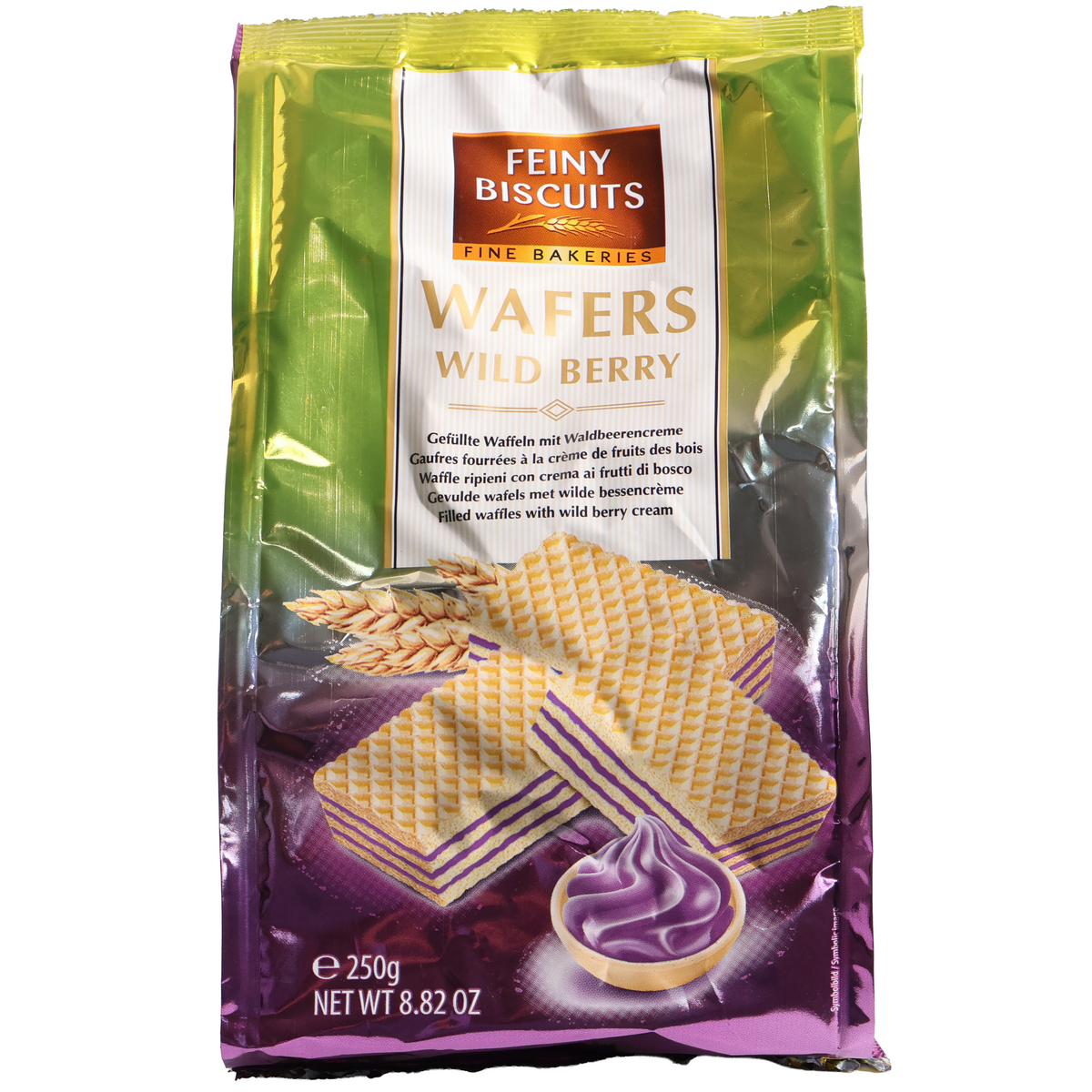 Feiny Biscuits Wild Berry Cream Wafers, 8.82oz