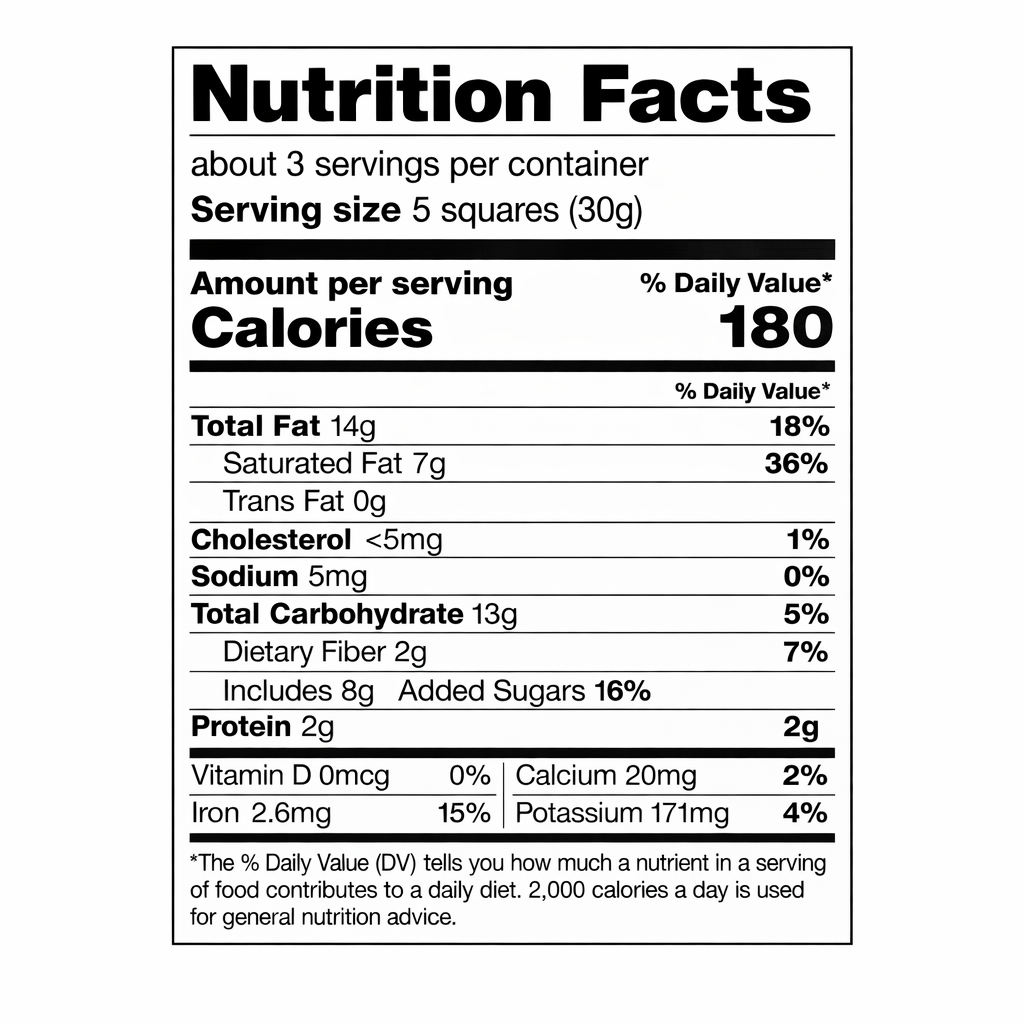 Ferrero Rocher 70% Cocoa Dark Hazelnut Chocolate Bar, 3.1oz