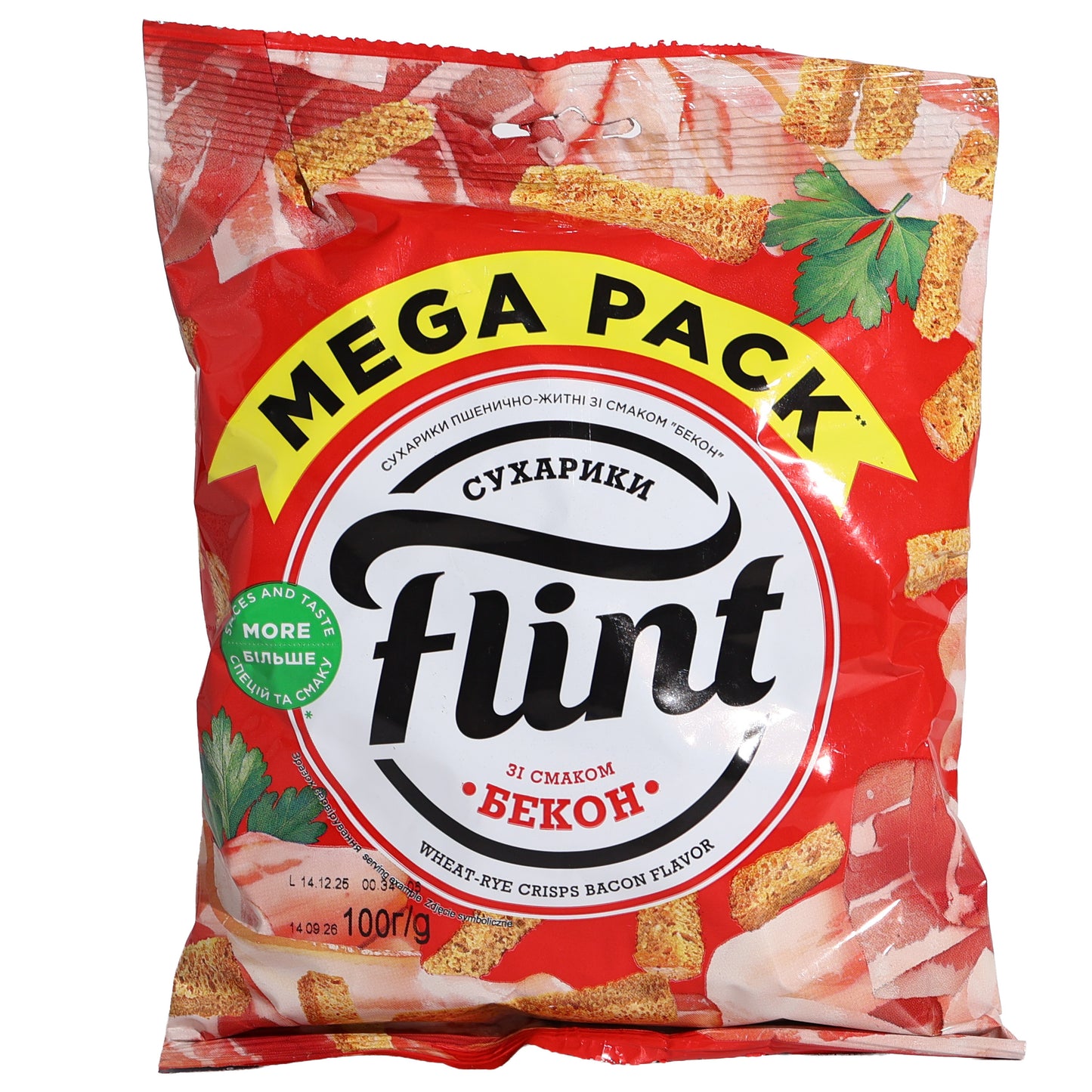 Flint Wheat-Rye Crisps Bacon Flavor, 3.53oz