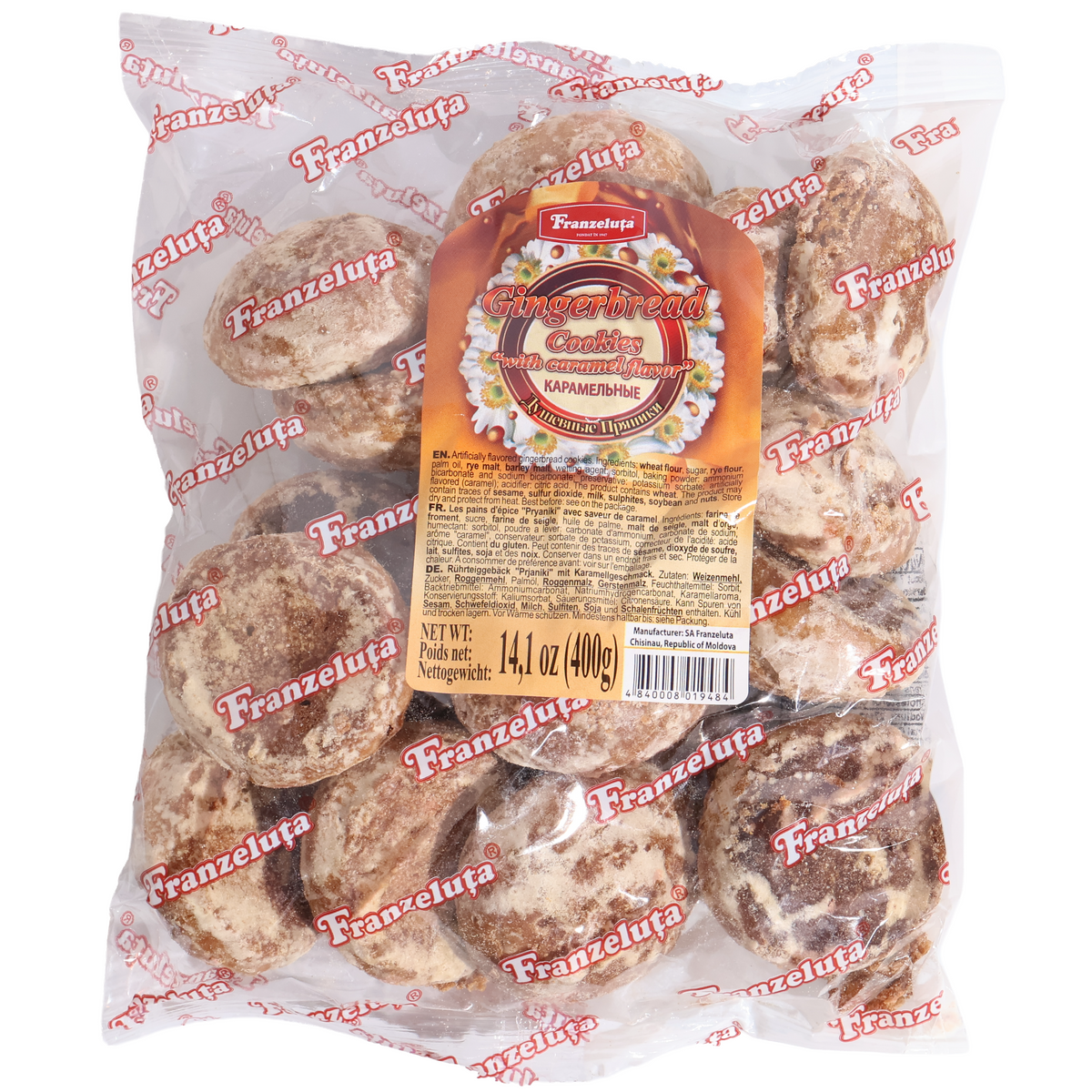 Franzeluta Caramel Gingerbread Cookies, 14.1oz