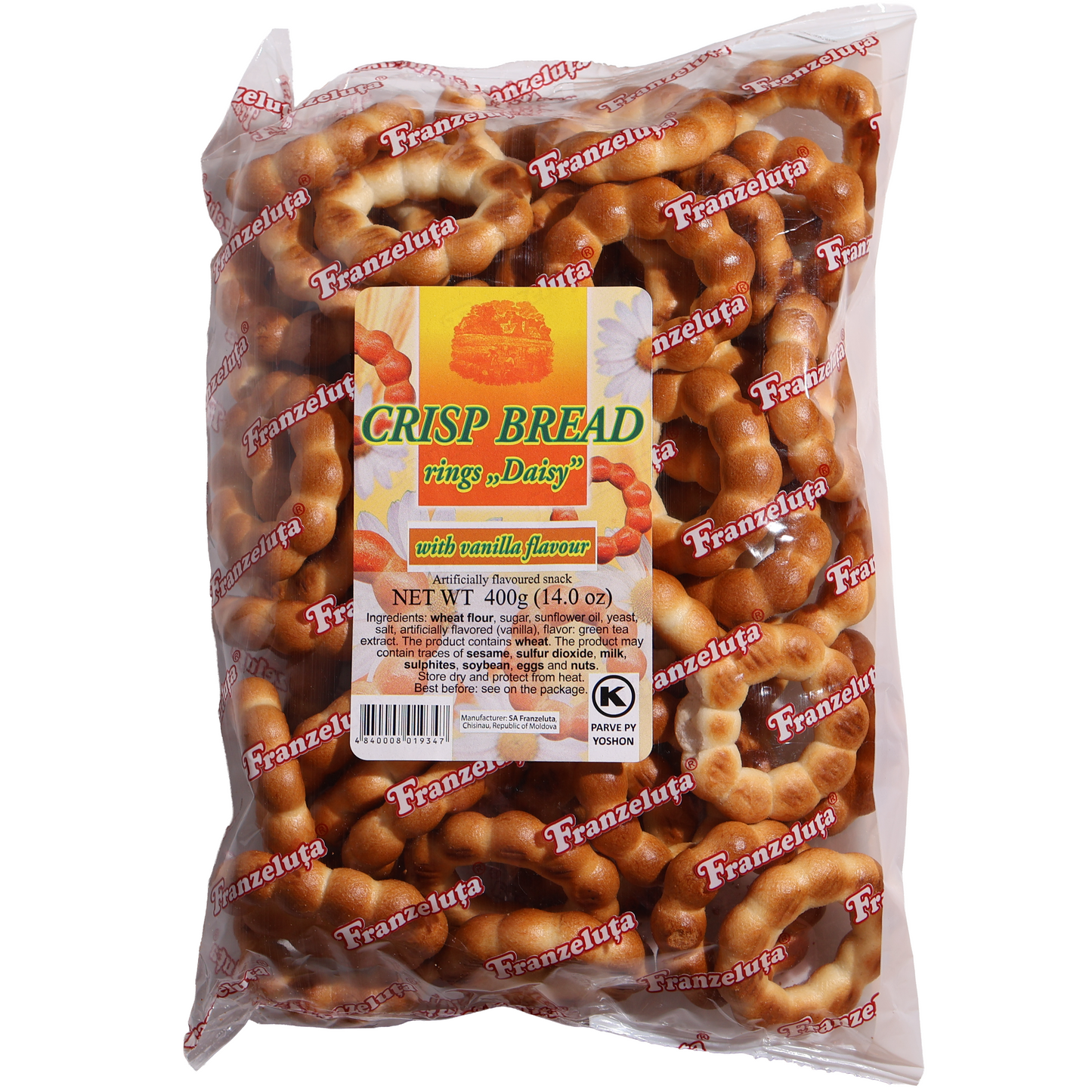 Franzeluta Vanilla Crisp Bread Rings "Daisy", 400g