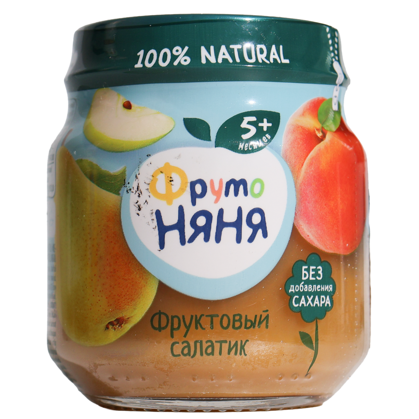 FrutoNanny Fruit Salad Apple Pear Peach Puree, 3.57oz