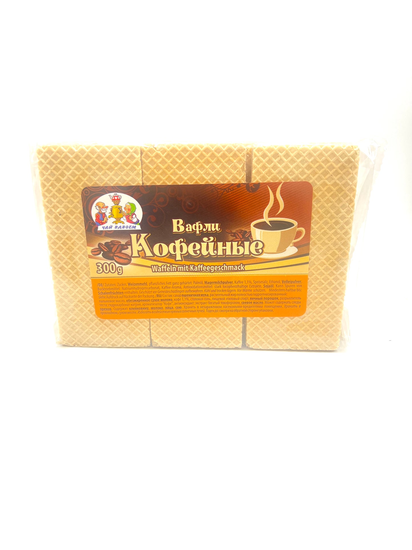 Pack of Chai Vdvoyem Coffee Wafers, 300g