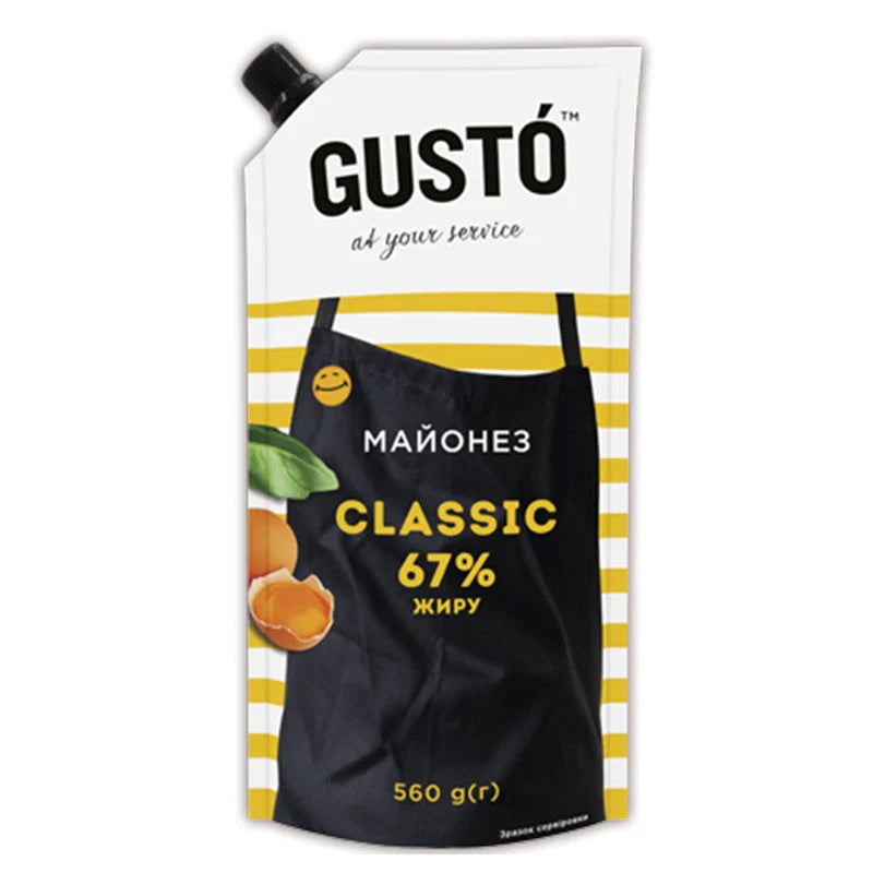 pack of Gusto Classic Mayonnaise, 560g