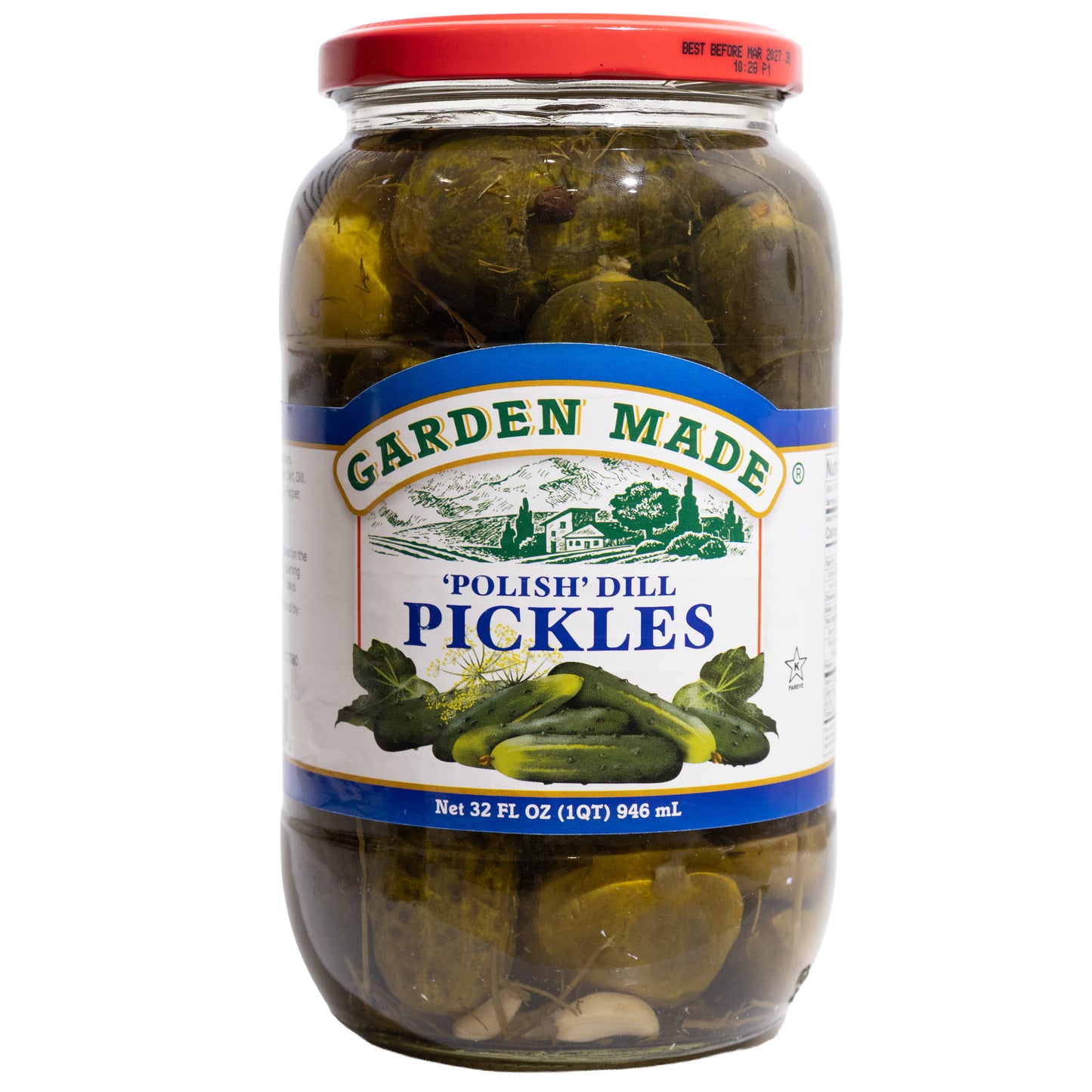 Garden Made Polish Dill Pickles, 32oz