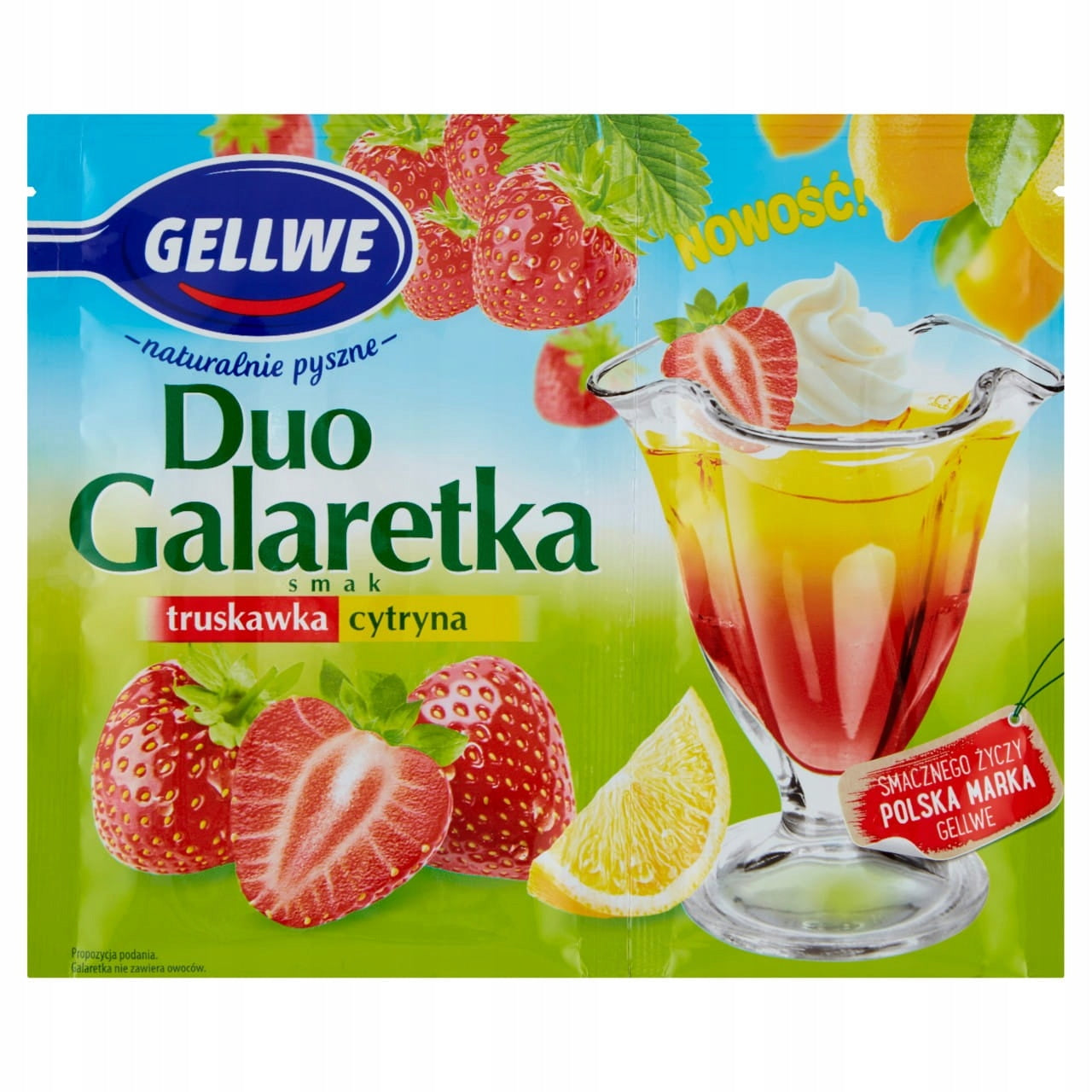 Gellwe Strawberry Lemon Jelly, 75g