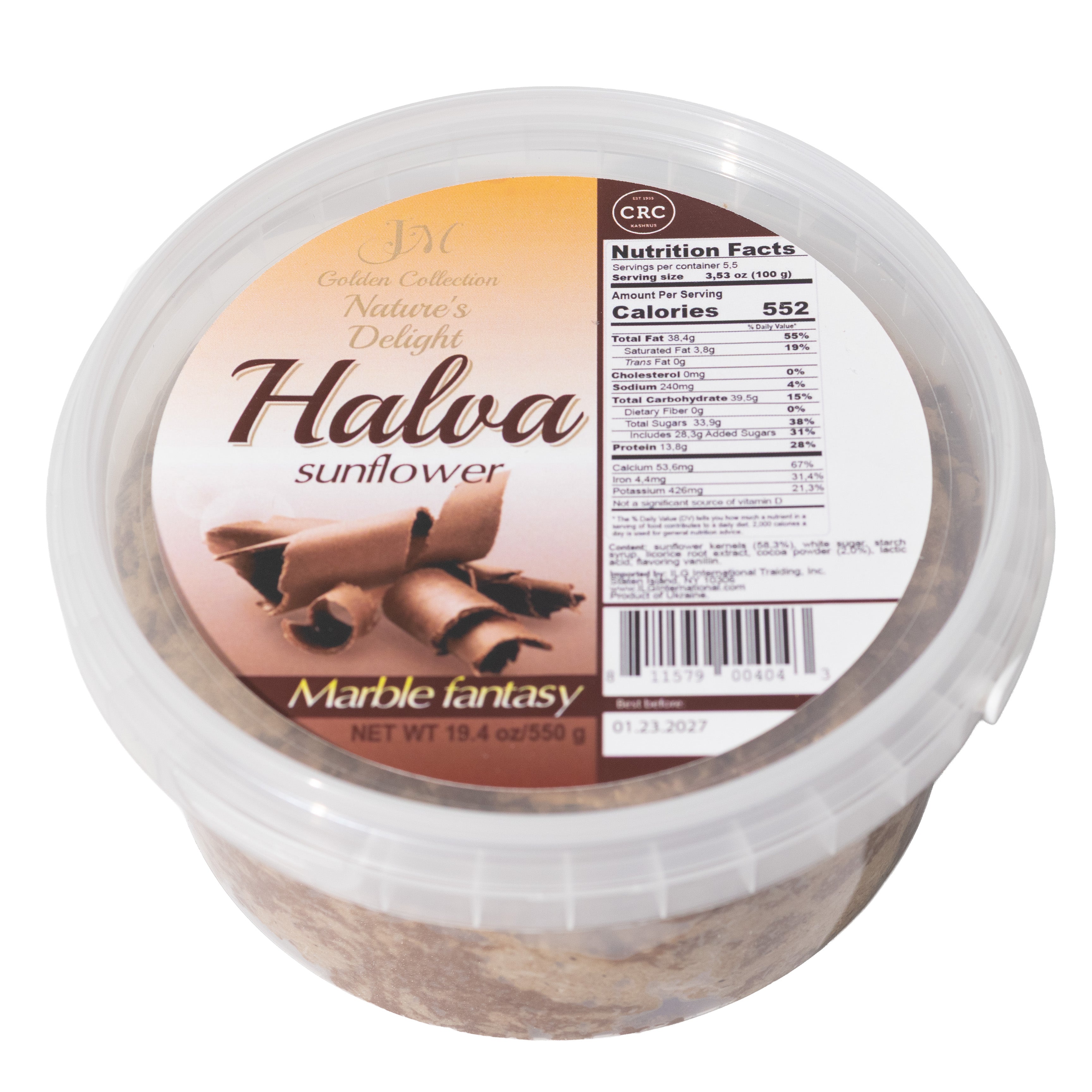 Nature's Delight Marble Sunflower Halva, 19.4oz – Marvel Foods