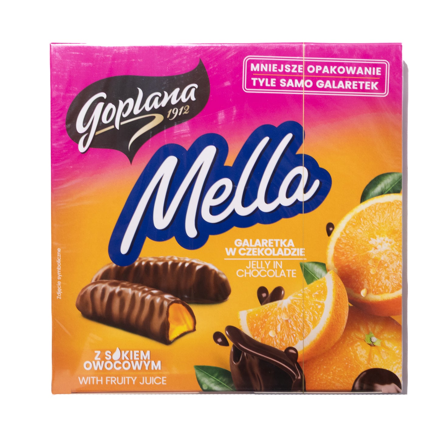 Goplana Mella Orange Jelly in Chocolate, 6.7oz