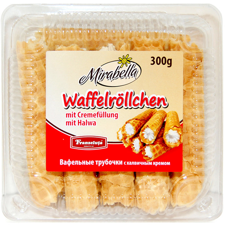 pack of Waffle Rolls w/ Halva Filling, 300g
