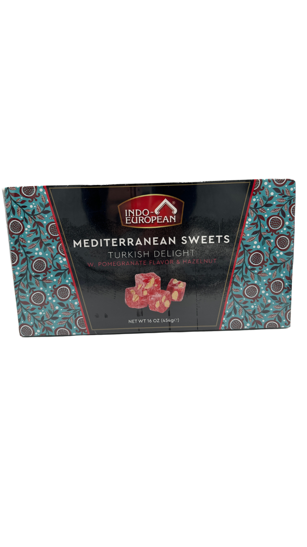 Turkish Delight w/ Pomegranate Flavor & Hazelnut, 454g