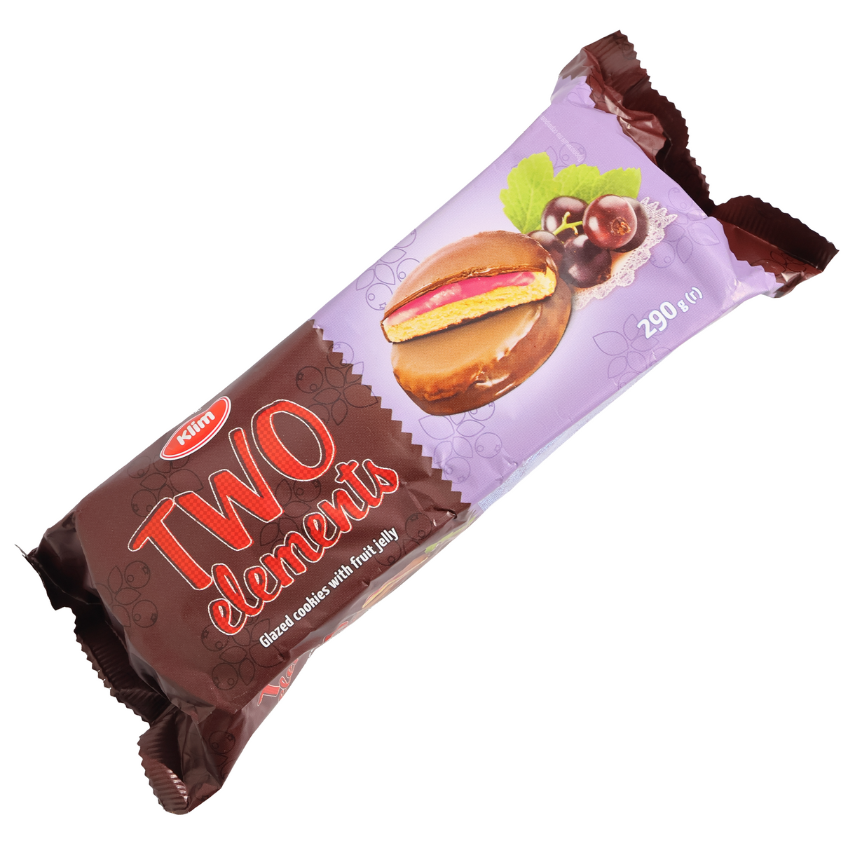 Klim Two Elements Black Currant-Filled Glazed Cookies, 10.23oz