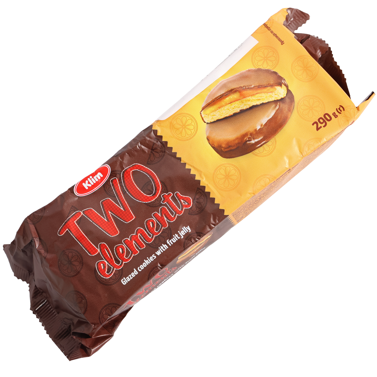 Klim Two Elements Orange-Filled Glazed Cookies, 10.23oz