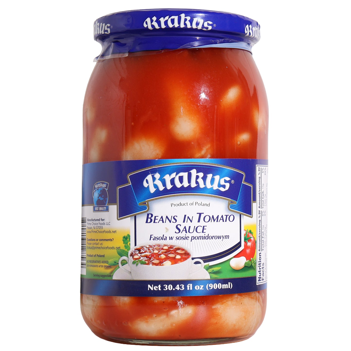 Krakus Beans in Tomato Sauce, 30.43fl oz