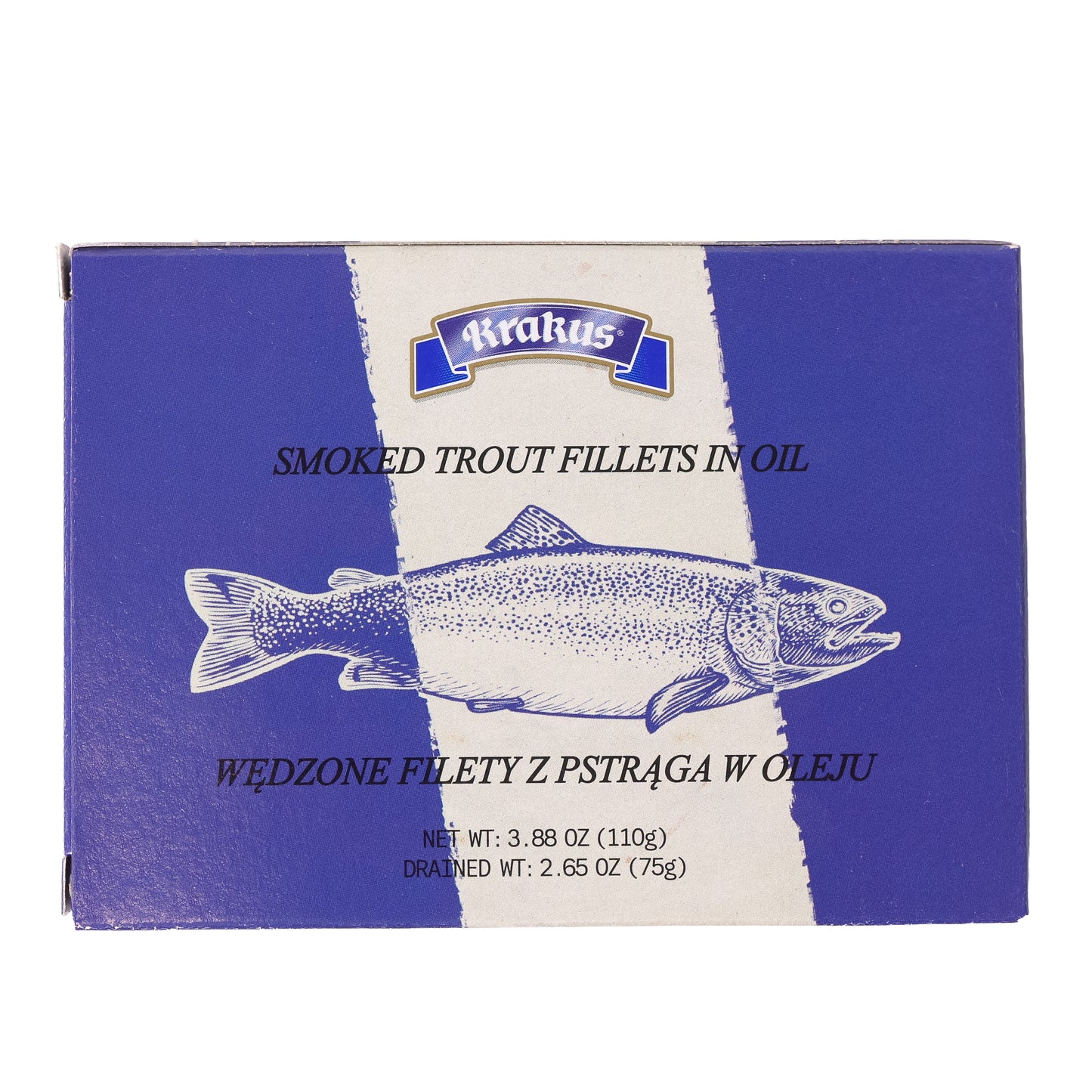 Krakus Smoked Trout Fillets in Oil, 3.88oz