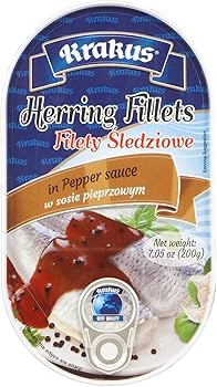 Krakus, Herring Fillets in Pepper Sauce, 200g